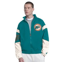 Miami Dolphins Starter The Gust Full-Zip Hooded Jacket - Aqua discount