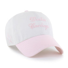 Dallas Cowboys '47 Women's Gelato Two-Tone Clean Up Adjustable Hat - White on sale