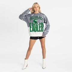 Philadelphia Eagles Gameday Couture Women's Arch Rivals Faded Wash Sweatshirt - Gray cheap