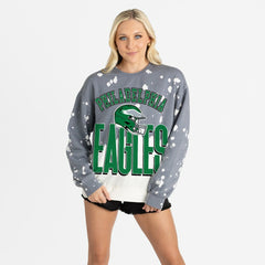 Philadelphia Eagles Gameday Couture Women's Arch Rivals Faded Wash Sweatshirt - Gray cheap