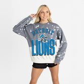 Detroit Lions Gameday Couture Women's Arch Rivals Faded Wash Sweatshirt - Gray cheap