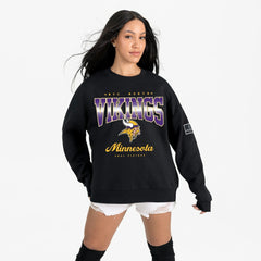 Minnesota Vikings Gameday Couture Women's Powerhouse Play Premium Fleece Sweatshirt - Black sale