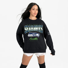 Seattle Seahawks Gameday Couture Women's Powerhouse Play Premium Fleece Sweatshirt - Black cheap