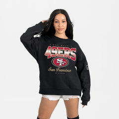 San Francisco 49ers Gameday Couture Women's Powerhouse Play Premium Fleece Sweatshirt - Black for sale