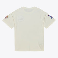 Philadelphia 76ers Hardwood Classics Chainstitch Premium T-Shirt - Cream | Mitchell & Ness discount