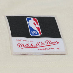 Utah Jazz Hardwood Classics Chainstitch Premium T-Shirt - Cream | Mitchell & Ness online