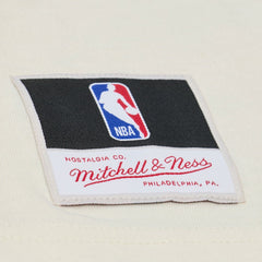Golden State Warriors Hardwood Classics Chainstitch Premium T-Shirt sale - Cream | Mitchell & Ness cheap