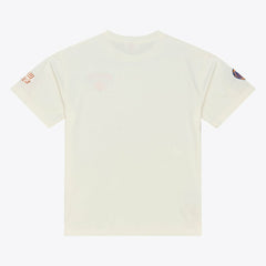 New York Knicks Hardwood Classics Chainstitch Premium T-Shirt - Cream | Mitchell & Ness online