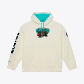 Memphis Grizzlies Hardwood Classics Chainstitch Premium Fleece Hoodie - Cream | Mitchell & Ness cheap