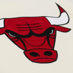 Chicago Bulls Hardwood Classics Chainstitch Premium Fleece Hoodie - Cream | Mitchell & Ness on sale