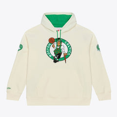 Boston Celtics Hardwood Classics Chainstitch Premium Fleece Hoodie - Cream | Mitchell & Ness online