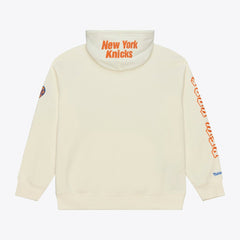 New York Knicks Hardwood Classics Chainstitch Premium Fleece Hoodie - Cream | Mitchell & Ness cheap
