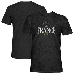 France National Team 1863FC Athletic Wordmark Vintage Tri-Blend T-Shirt - Black online