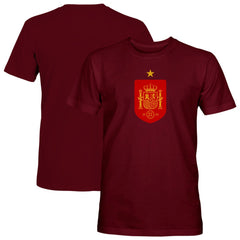Spain National Team 1863FC Color Badge T-Shirt - Maroon for sale