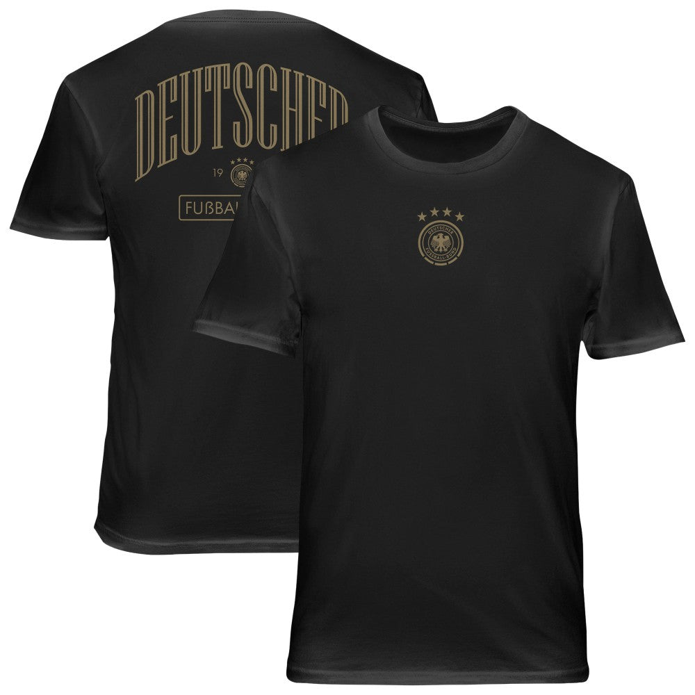 Germany National Team 1863FC Back Wordmark Soft Wash T-Shirt - Black sale