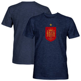 Spain National Team 1863FC Color Badge Tri-Blend T-Shirt - Navy sale