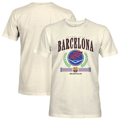 Barcelona 1863FC Retro Stripes T-Shirt - Cream sale