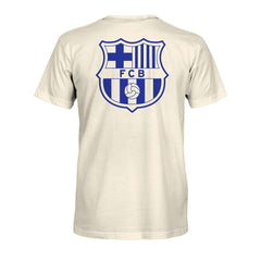 Barcelona 1863FC Big Logo Heavyweight T-Shirt - Cream outlet
