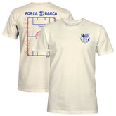 Barcelona 1863FC Own the Pitch Heavyweight T-Shirt - Cream shop