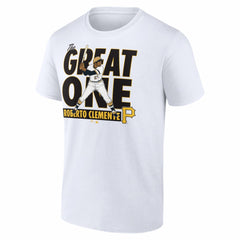 Roberto Clemente Pittsburgh Pirates Cooperstown Player T-Shirt - White