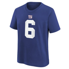 Jaxson Dart New York Giants Youth Name & Number T-Shirt - Royal | Nike outlet