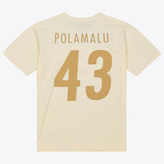 Troy Polamalu Pittsburgh Steelers Sandman Name & Number T-Shirt - Cream sale