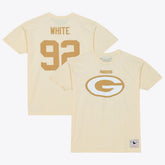 Reggie White Green Bay Packers Sandman Name & Number T-Shirt - Cream for sale