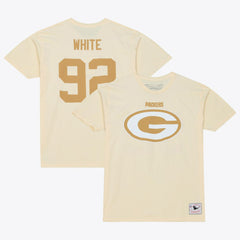 Reggie White Green Bay Packers Sandman Name & Number T-Shirt - Cream for sale