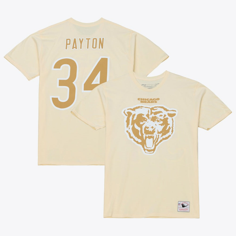 Walter Payton Chicago Bears Sandman Name & Number T-Shirt - Cream outlet