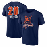 Spencer Torkelson Detroit Tigers Fastball Player Name & Number T-Shirt - Navy