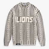 Detroit Lions Off Season x NFL Unisex Cable Knit Sweater - Cream/Gray cheap