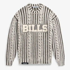 Buffalo Bills Off Season x NFL Unisex Cable Knit Sweater - Cream/Gray online
