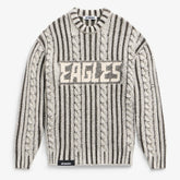 Philadelphia Eagles Off Season x NFL Unisex Cable Knit Sweater - Cream/Gray sale