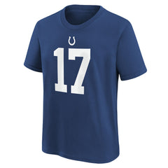 Daniel Jones Indianapolis Colts Youth Player Name & Number T-Shirt - Royal | Nike for sale