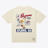 Atlanta Braves Deli T-Shirt - Cream | Mitchell & Ness