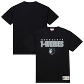 Minnesota Timberwolves Hardwood Classics Throw It Back Premium T-Shirt - Black | Mitchell & Ness shop
