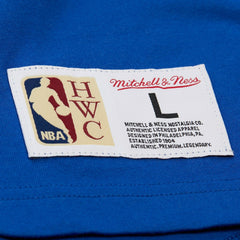 Philadelphia 76ers Hardwood Classics Throw It Back Premium T-Shirt - Royal | Mitchell & Ness outlet