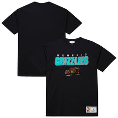 Memphis Grizzlies Hardwood Classics Throw It Back Premium T-Shirt - Black | Mitchell & Ness online