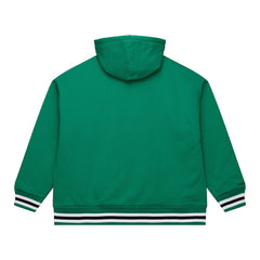 Boston Celtics Throw It Back Quilted Fleece Quarter-Zip Hoodie - Green | Mitchell & Ness shop