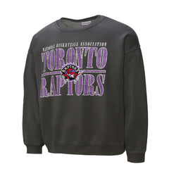 Toronto Raptors NBA Downtown Collection Fleece Sweatshirt - Black | Mitchell & Ness discount