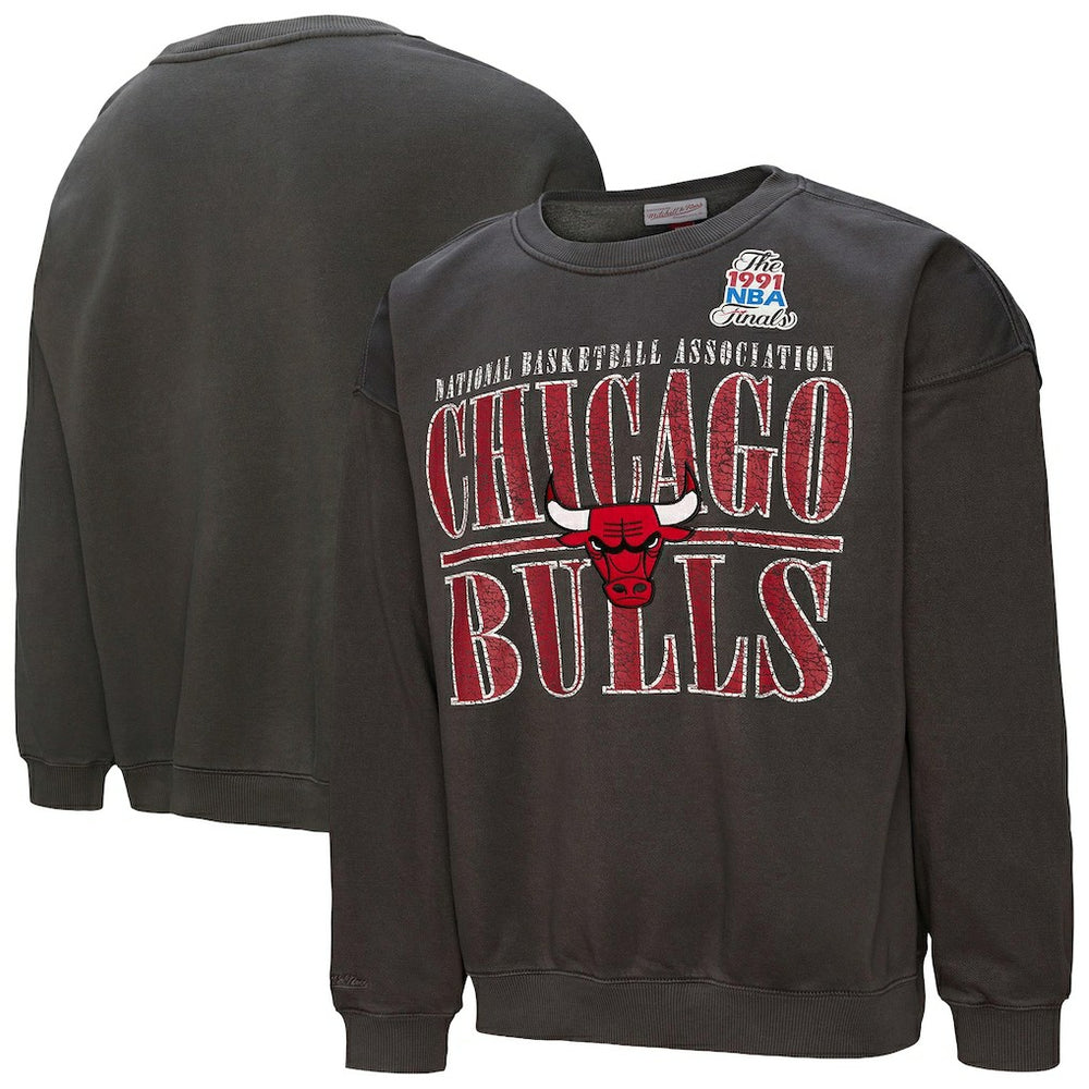 Chicago Bulls NBA Downtown Collection Fleece Sweatshirt sale - Black | Mitchell & Ness sale
