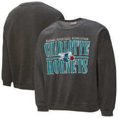 Charlotte Hornets NBA Downtown Collection Fleece Sweatshirt - Black | Mitchell & Ness for sale