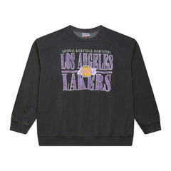 Los Angeles Lakers NBA Downtown Collection Fleece Sweatshirt - Black | Mitchell & Ness cheap