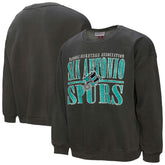 San Antonio Spurs NBA Downtown Collection Fleece Sweatshirt - Black | Mitchell & Ness discount