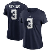 George Pickens Dallas Cowboys Women's Player Name & Number T-Shirt - Navy | Nike on sale