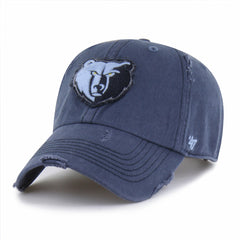 Memphis Grizzlies '47 Weathered Clean Up Adjustable Hat - Navy | 47 brand discount