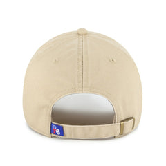Philadelphia 76ers '47 Logo Clean Up Adjustable Hat - Khaki | 47 brand outlet