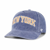 New York Knicks '47 Reclaim Snow Wash Corduroy Adjustable Hitch Hat - Blue | 47 brand cheap