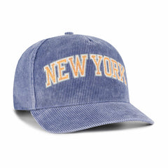 New York Knicks '47 Reclaim Snow Wash Corduroy Adjustable Hitch Hat - Blue | 47 brand cheap