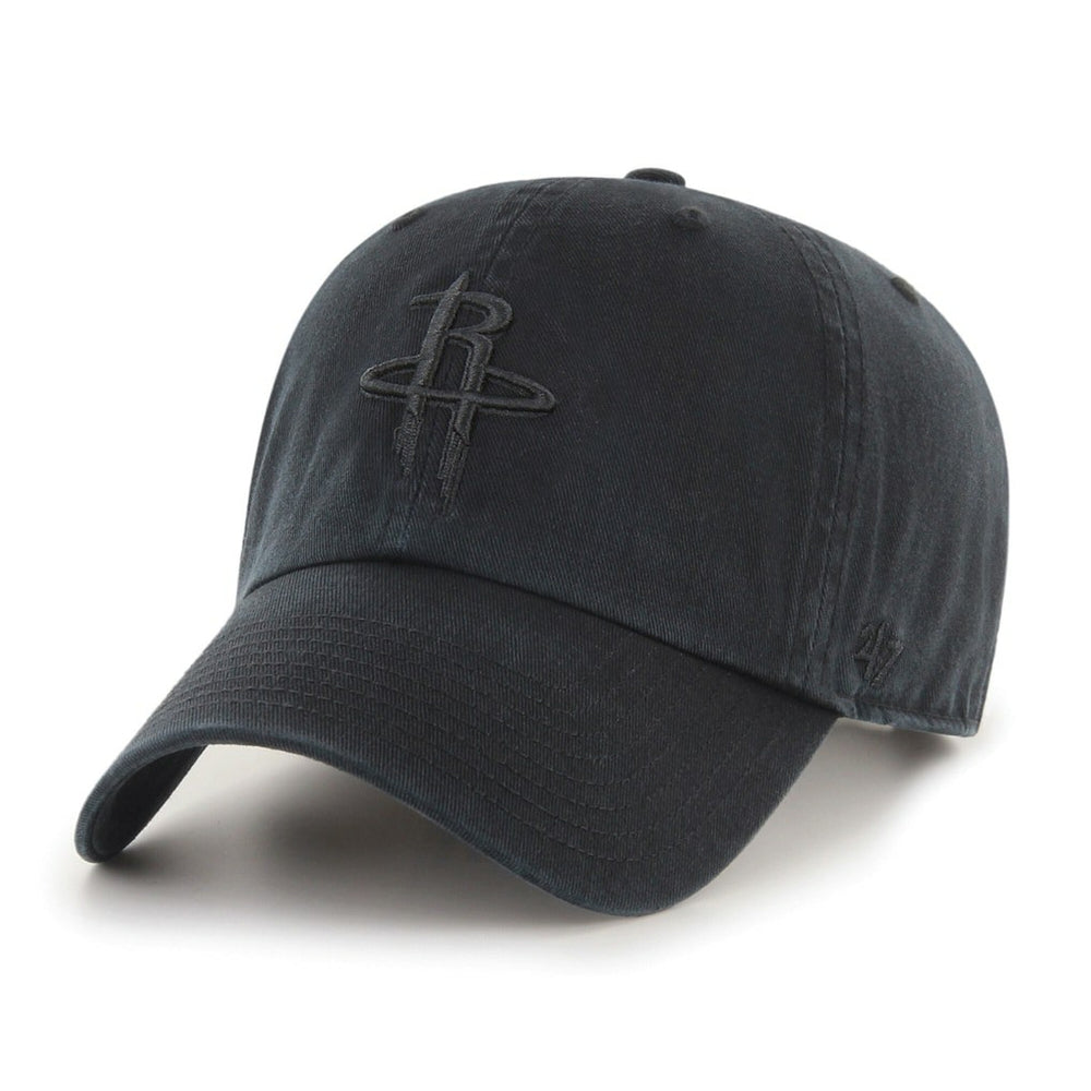 Houston Rockets '47 Black on Black Clean Up Adjustable Hat | 47 brand shop